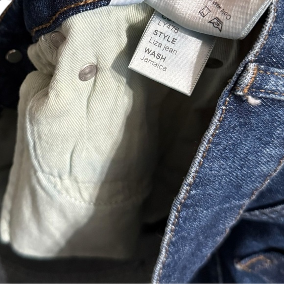 REFORMATION Liza Ultra High Rise Straight Jamaica Denim Jeans - Picture 11 of 11